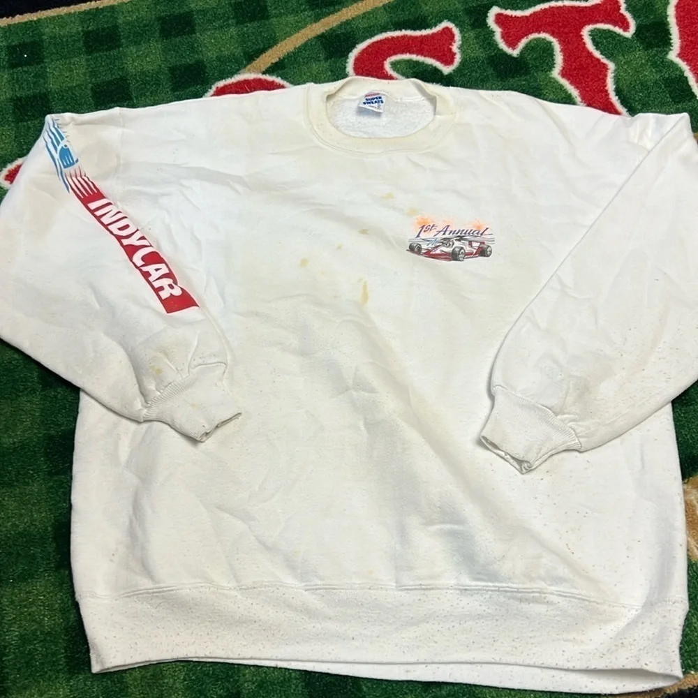 Rare 1992 New Hampshire Speedway 200 1st Annual IndyCar Race Crewneck Sz XXL